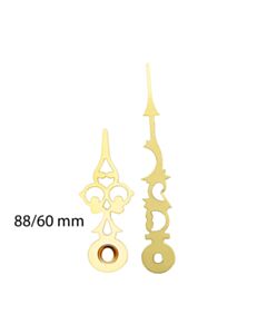 Antique Gold Plated Clock Hands 88/60 mm