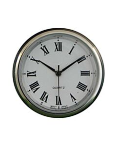 Insertion Clock 35 mm Silver 