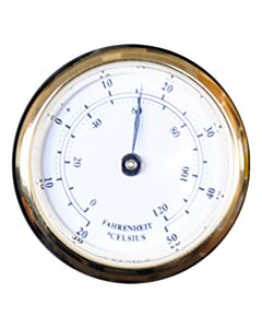 Recessed thermometer 35 mm Golden