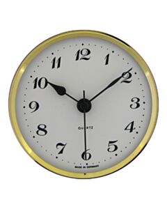 Round Golden Recessed Clock UTS 72 mm