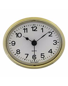 Oval Insertion Clock UTS 80 x 65 mm