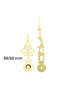 Antique Gold Plated Clock Hands 88/60 mm