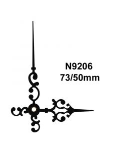 Clock Hands N9206 Black 50/73 mm
